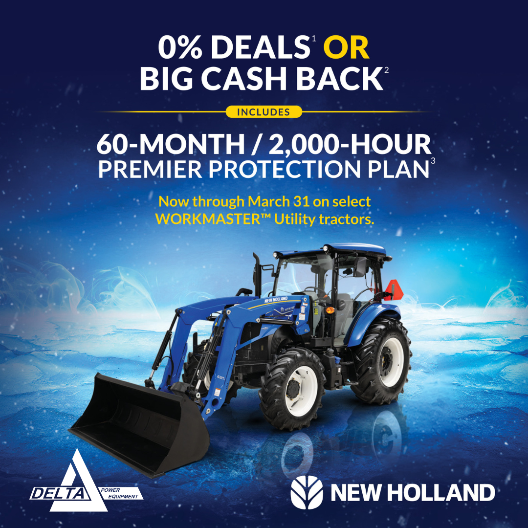 60 Month/2,000-Hour Premier Protection Plan³ + 0% DEALS¹ OR Cash Back Offers²